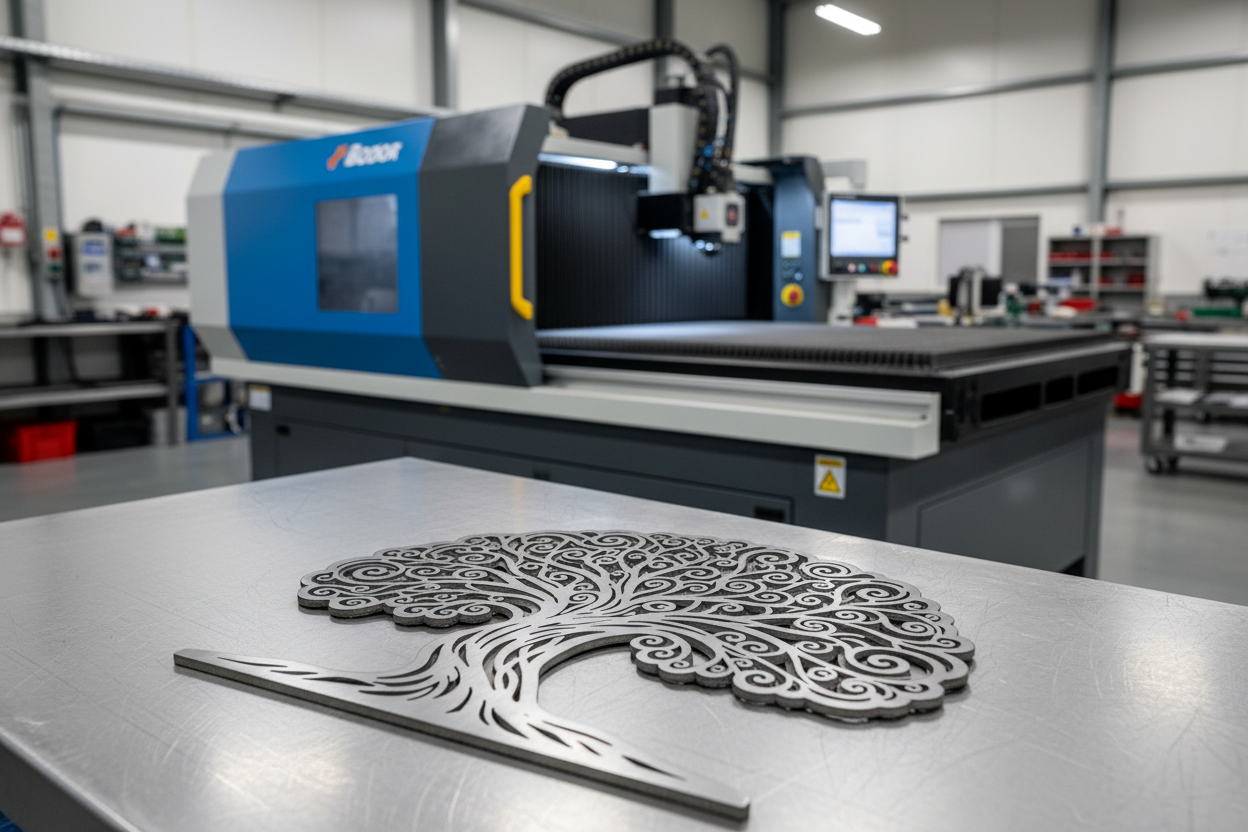 Add a bodor laser cutting machine behind it